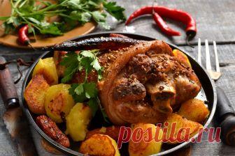 Рулька с картошкой — простой рецепт для праздничного стола