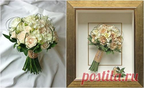 Оригинальный способ сохранить памятные букеты - Домашний hand-made