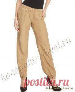 ​Шьем легко шаровары Шьем легко шароварыБрюки шаровары можно использовать как пляжную, повседневную или нарядную одежду. Все зависит от того, какую ткань вы выбрали для пошива этого изделия. Это может быть сатин, лен, шифон или креп-атлас.