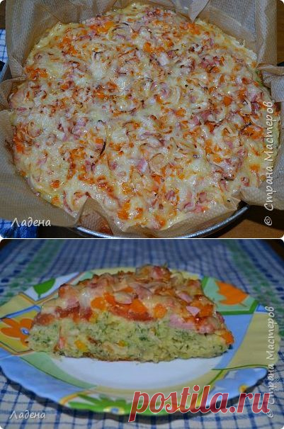 Очень вкусная кабачковая пицца