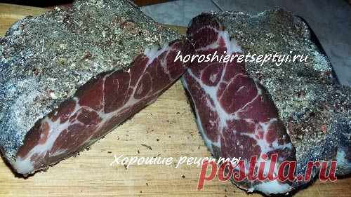 Вяленое мясо домашнее рецепт