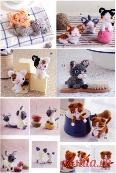 Котенок амигуруми / Вязаные игрушки / В рукоделии