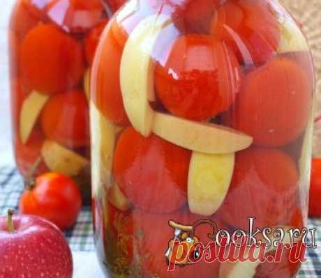 Маринованные помидоры с яблоками фото рецепт приготовления