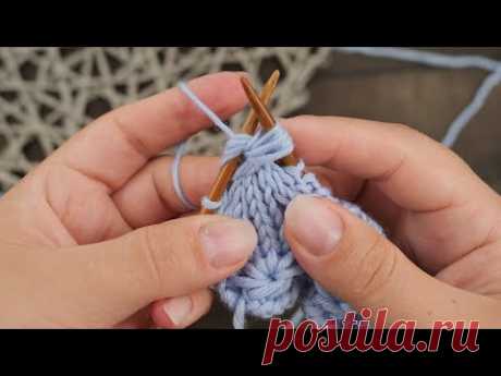 НОВЫЙ Узор «Луковицы» спицами 💥