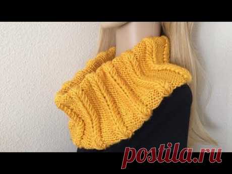 How To Knit A Spikelets Cowl, Lilu's Handmade Corner Video # 197
