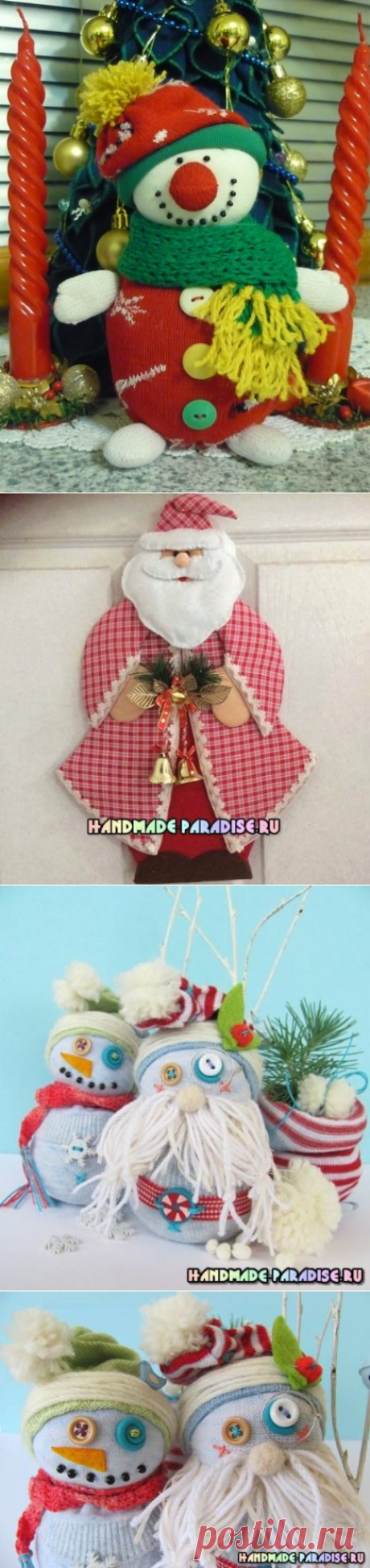 Снеговик от Ирины Широковой и с рукодельного сайта Handmade-Paradise.ru