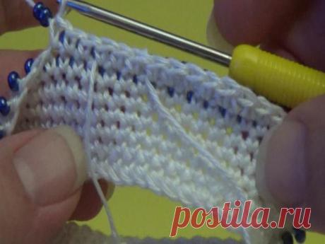 Вязание с бисером. Что делать, если бисер на нитке закончился? - Ярмарка Мастеров - ручная работа, handmade