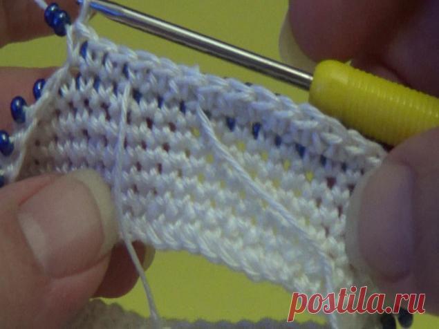 Вязание с бисером. Что делать, если бисер на нитке закончился? - Ярмарка Мастеров - ручная работа, handmade