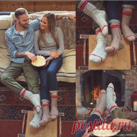 Вязаные носки «Thompson River» от Carolyn Kern.