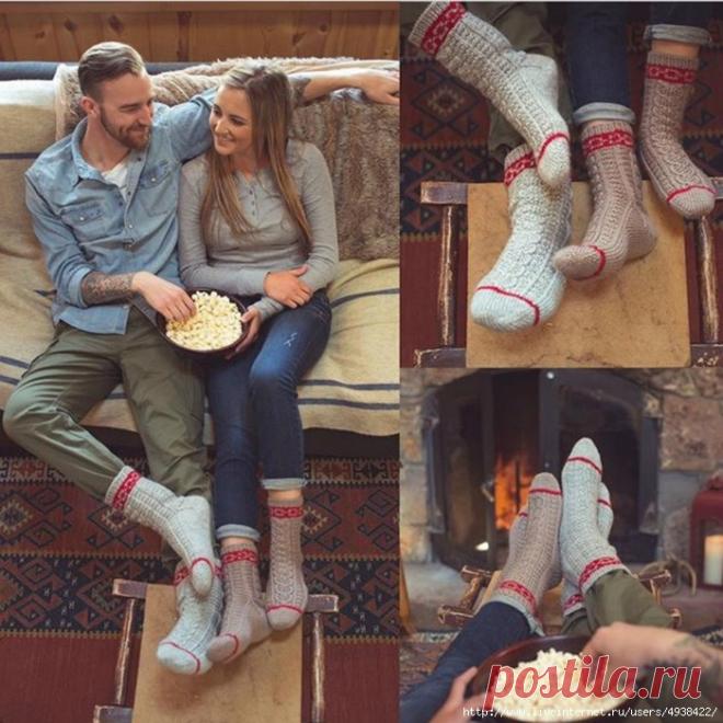 Вязаные носки «Thompson River» от Carolyn Kern.