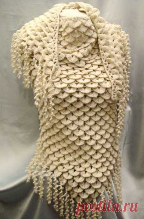 Crocodile Mohair Shawl