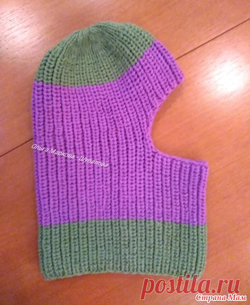 Балаклава для девочки 2. Спицы. - Страна Мам