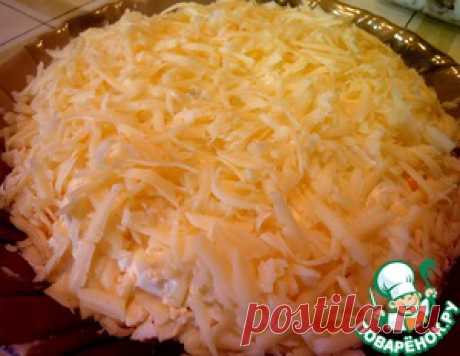 Салат "Рафаэлло" с курицей и грибами - кулинарный рецепт