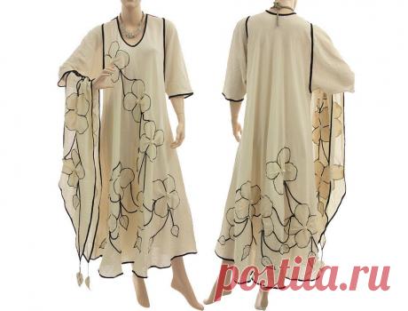 Artsy Boho платье макси с шарфом летнее платье на classydress