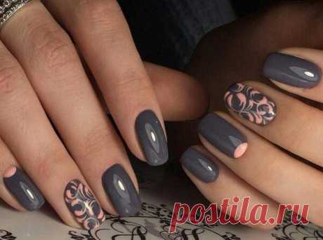 Маникюр в серых тонах - 25 идей / Косметика и красота
