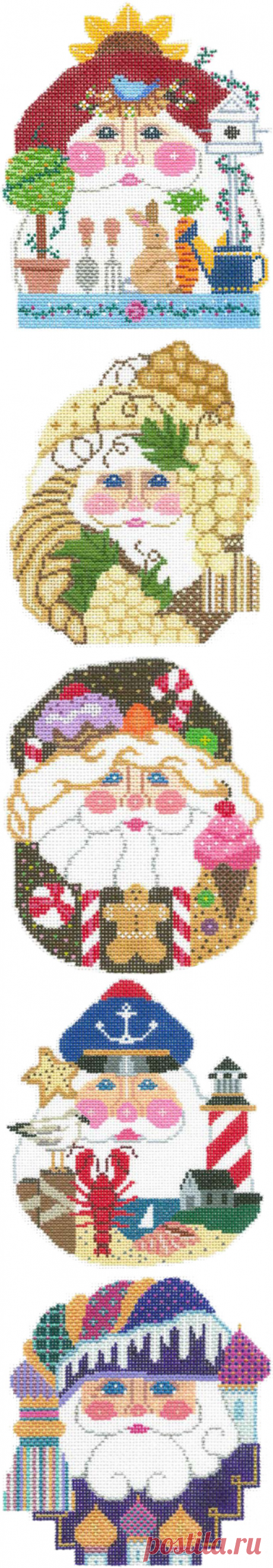 Papá Noel y patines - Shelly Tribbey Designs