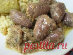 Куриные сердечки в сметане - нежнее не бывает!