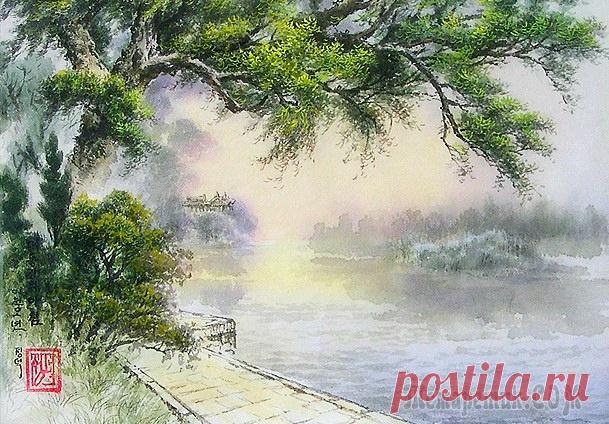 Корейская живопись. Ким Джон Док - Kim Jung Duk (김정덕). КНДР