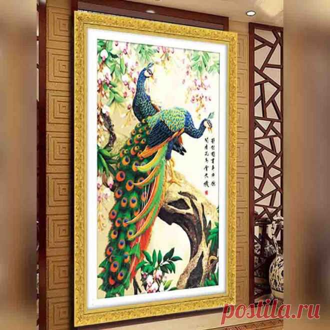 Diamond Painting Cross Stitch Picture - More Detailed Picture about YGS 26 DIY 5D Diamond Painting Cross Stitch Round Diamonds Embroidery Peacock wealth and good fortune Diamond Mosaic Home Decor Picture in Diamond Painting Cross Stitch from In Life CO., LTD | Aliexpress.com | Alibaba Group