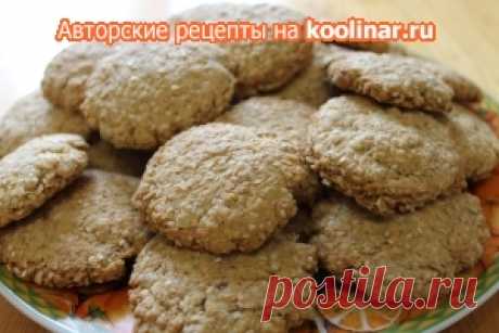 Овсяное печенье с кокосовой стружкой и кунжутом рецепт с фотографиями