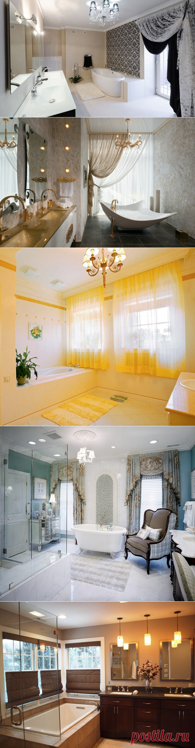 Cool Designs of Curtains for Bathroom 2017 | Interior Design Pictures