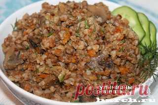 Гречка с мясным фаршем и овощами
