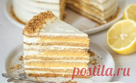Торт Медовик с сметанным кремом и лимонным курдом простой рецепт пошаговый Как сделать вкусный Торт Медовик с сметанным кремом и лимонным курдом рецепт простой 🍋 и нежнейшим кремом на взбитых сливках, творожном сыре и отвешенной сметане 🍯🍋🔥 Лимонная кислинка оттеняет сладость медовых коржей, нежнейший крем так пропитывает коржи, что тортик просто тает во рту 🍋🍯🔥 Для 7