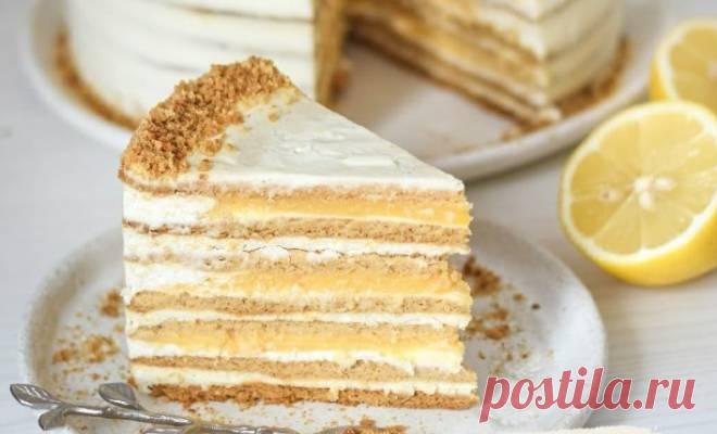 Торт Медовик с сметанным кремом и лимонным курдом простой рецепт пошаговый Как сделать вкусный Торт Медовик с сметанным кремом и лимонным курдом рецепт простой 🍋 и нежнейшим кремом на взбитых сливках, творожном сыре и отвешенной сметане 🍯🍋🔥 Лимонная кислинка оттеняет сладость медовых коржей, нежнейший крем так пропитывает коржи, что тортик просто тает во рту 🍋🍯🔥 Для 7