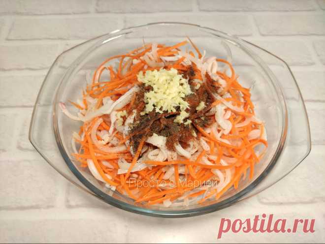 Закуска из кальмаров (делюсь рецептом, в котором они не будут 