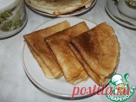 Блины без муки - кулинарный рецепт