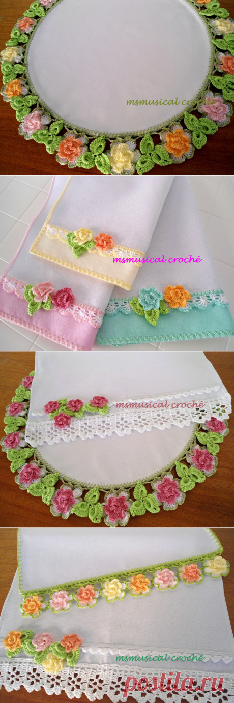 Цветочки для красивой обвязки. Мастер-Класс