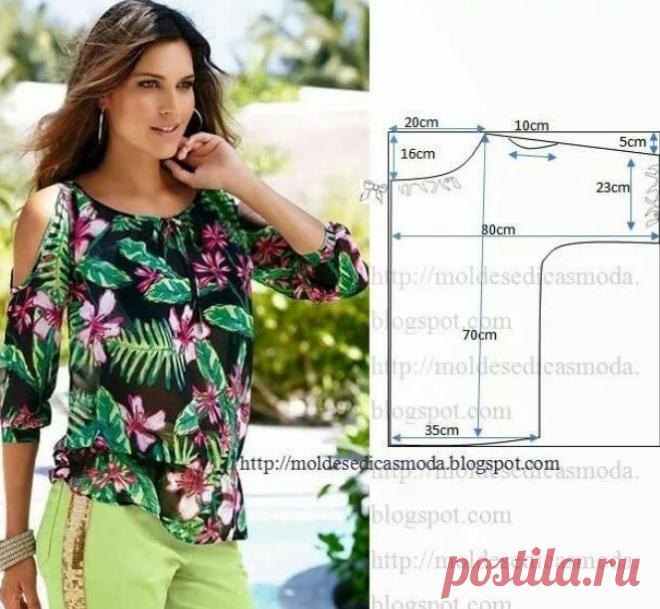 Самые простые выкройки летних блузок, справится начинающая швея | Самошвейка | Яндекс Дзен