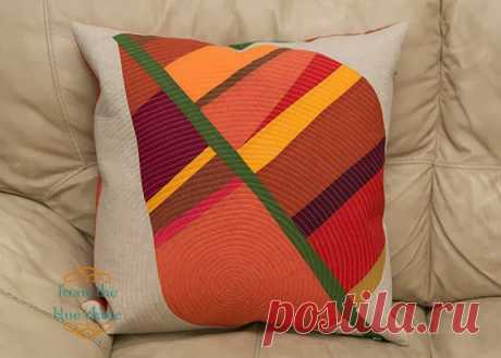 from the blue chair: pillows
