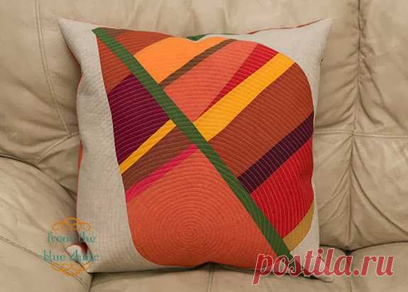 from the blue chair: pillows