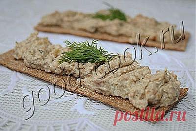 Хорошая кухня - грибной паштет с творожным сыром. Кулинарная книга рецептов. Салаты, выпечка.