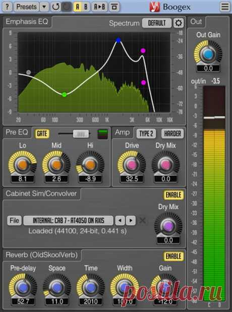 Guitar Amplifier and Cabinet Plugin [VST, AU, AAX] - Boogex | Voxengo