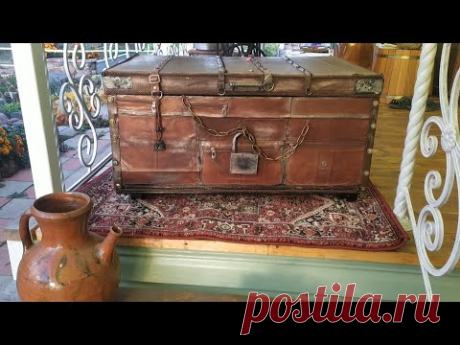 Старый СУНДУК - вторая жизнь. Реставрация старого сундука своими руками.