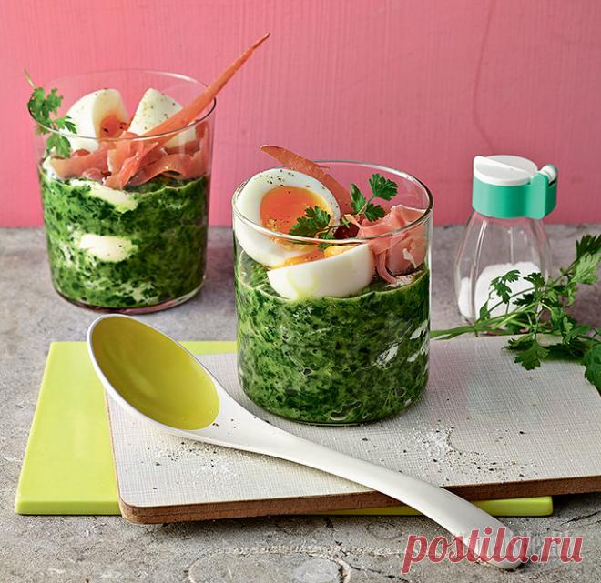 Яйца в стакане - ужин для похудения