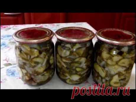 ПРОСТОЙ САЛАТ ИЗ ОГУРЦОВ НА ЗИМУ! АРОМАТНЫЙ И ОЧЕНЬ ВКУСНЫЙ!