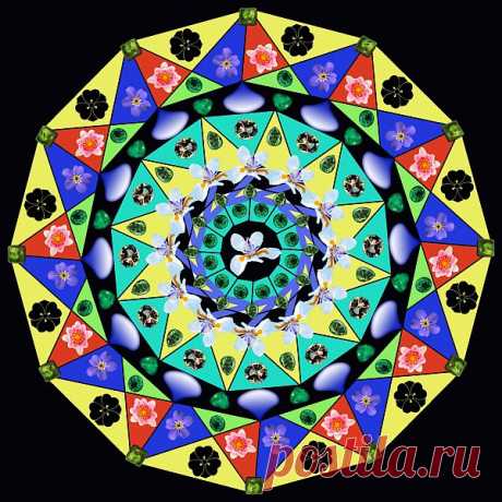 Digital Patterned Mandala  Free Stock Photo HD - Public Domain Pictures