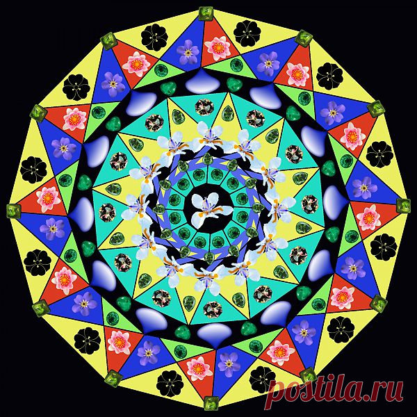 Digital Patterned Mandala  Free Stock Photo HD - Public Domain Pictures
