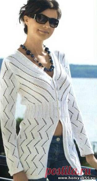 Кофты, жакеты, свитера для женщин спицами - Схемы и описания вязаных изделий | «Хомяк55.ру» сайт о вязании