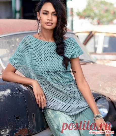 Вязаные модели с узором "сетка" - 3 - Вязание - Страна Мам