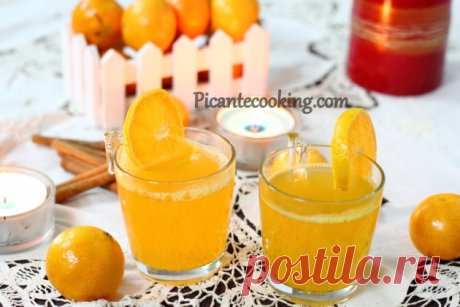 Глінтвейн з білого вина з мандаринами | Picantecooking