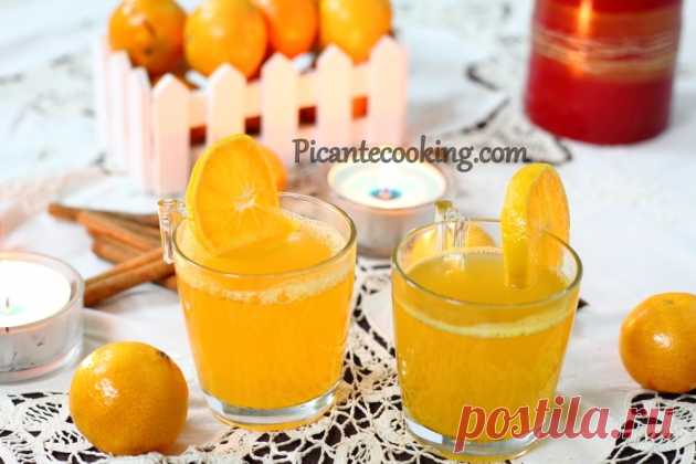 Глінтвейн з білого вина з мандаринами | Picantecooking