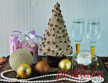 (+1) тема - Новогодняя «кофейная ёлочка» своими руками | РУКОДЕЛИЕ
