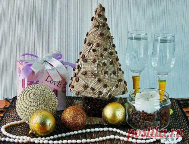 (+1) тема - Новогодняя «кофейная ёлочка» своими руками | РУКОДЕЛИЕ