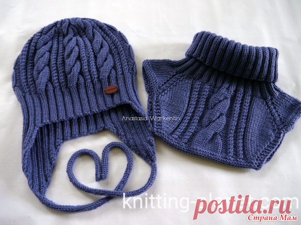 Шапка и манишка “Изморозь” | Knitting Planet