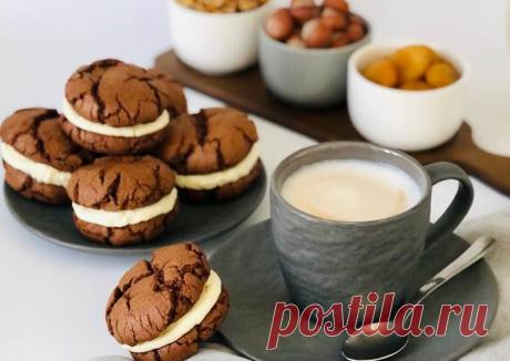 (10) Печенье брауни с кремчизом - пошаговый рецепт с фото. Автор рецепта Елена . - Cookpad