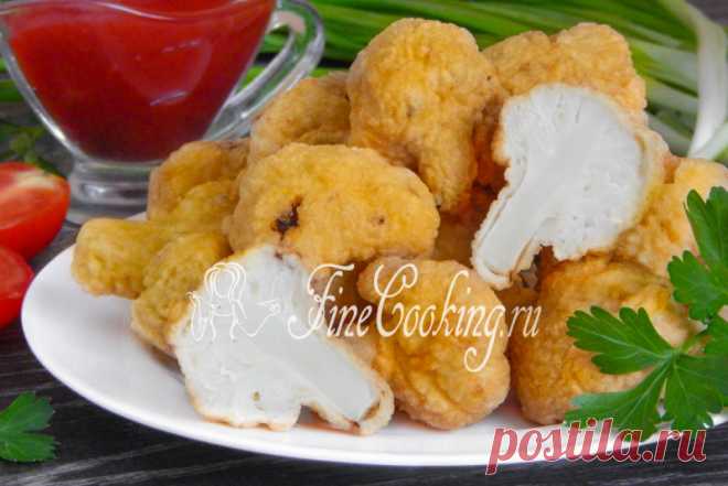 Цветная капуста в кляре Цветная капуста в кляре  - это простое и вкусное второе блюдо, а для кого-то и сытная горячая закуска.